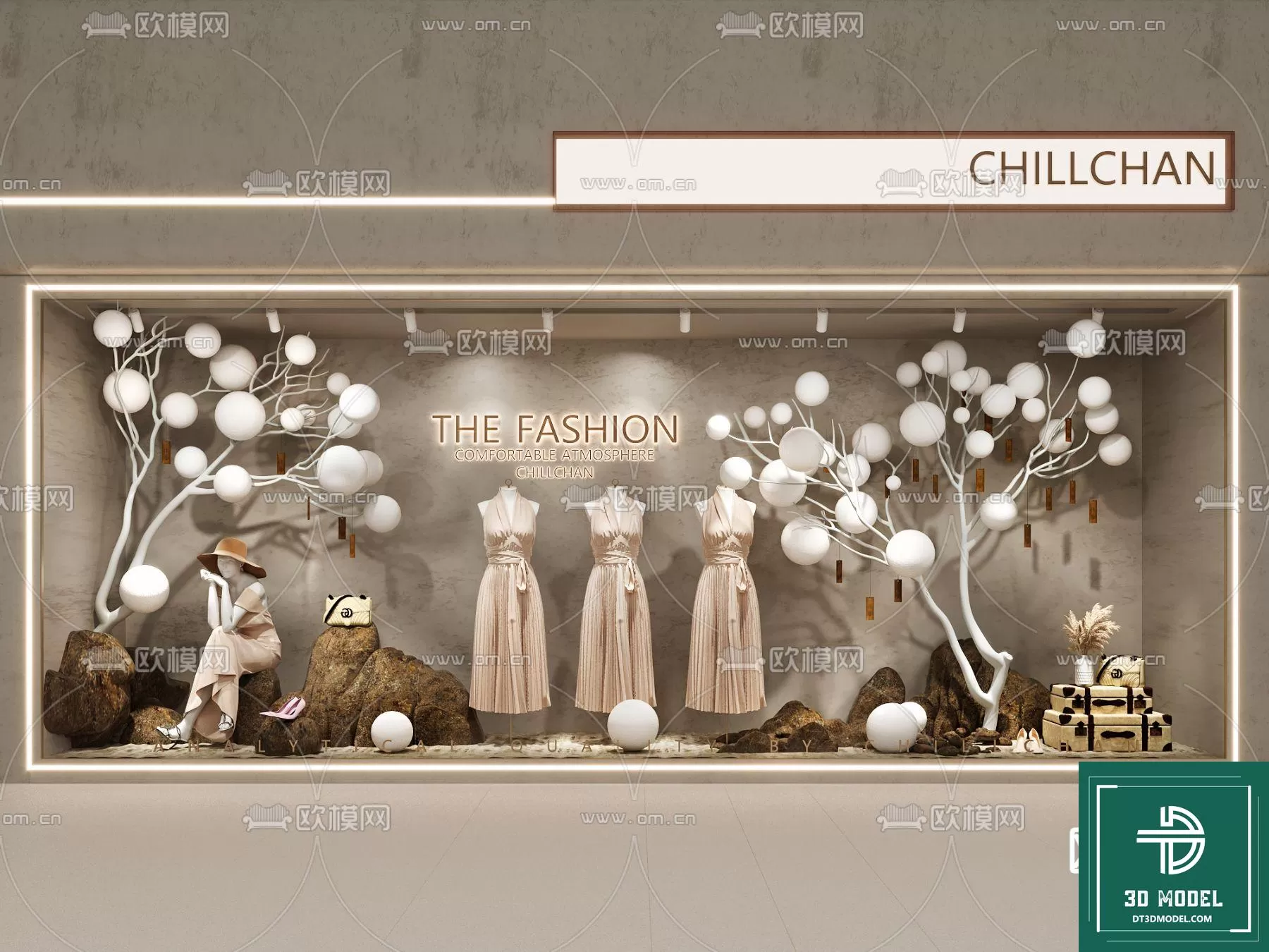 CLOTHES SHOP DECOR – 3D MODELS – 037 – PRO CLOTHES SHOP DECOR – 3D MODELS – 037 – PRO