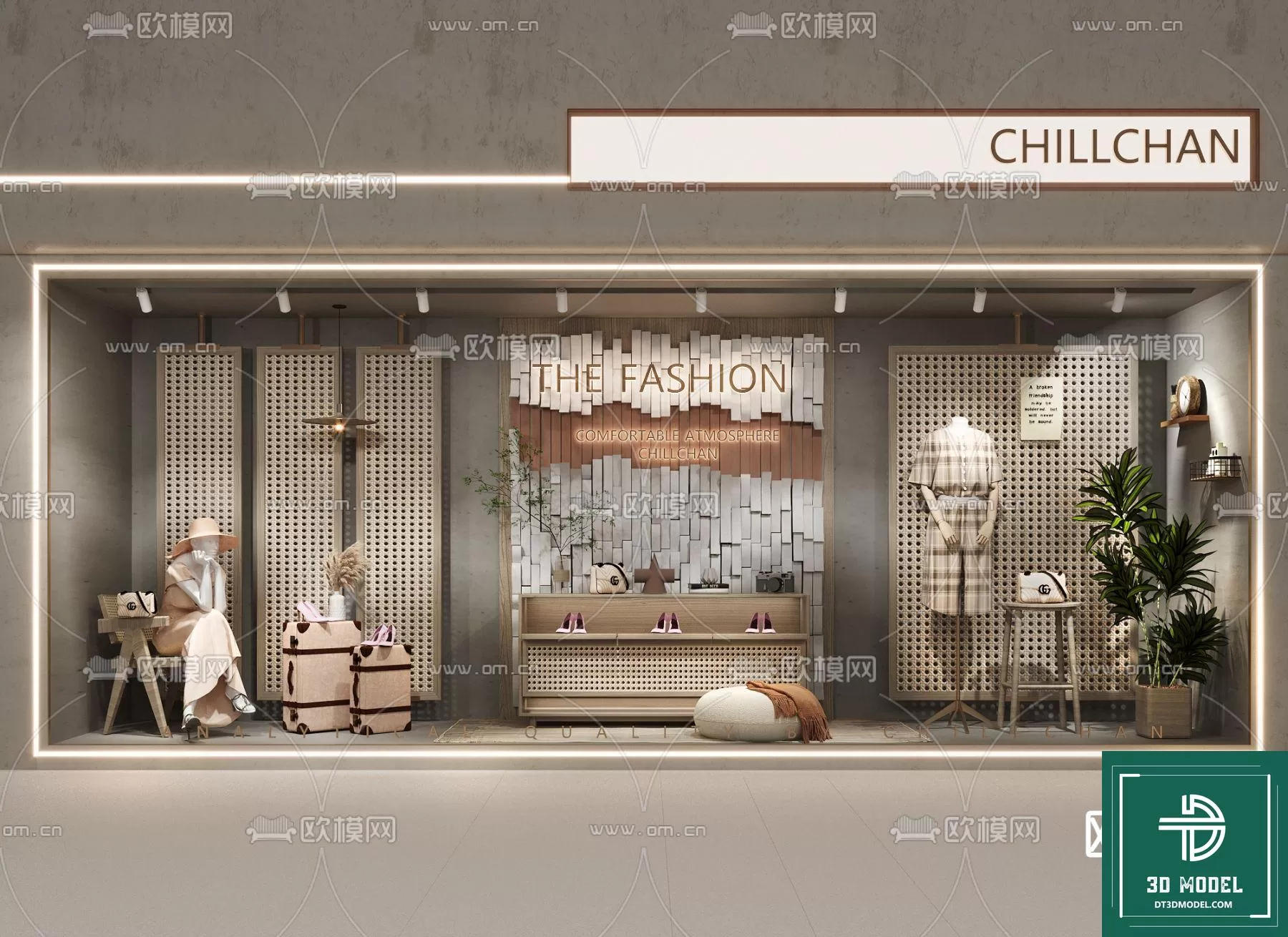 CLOTHES SHOP DECOR – 3D MODELS – 041 – PRO CLOTHES SHOP DECOR – 3D MODELS – 041 – PRO