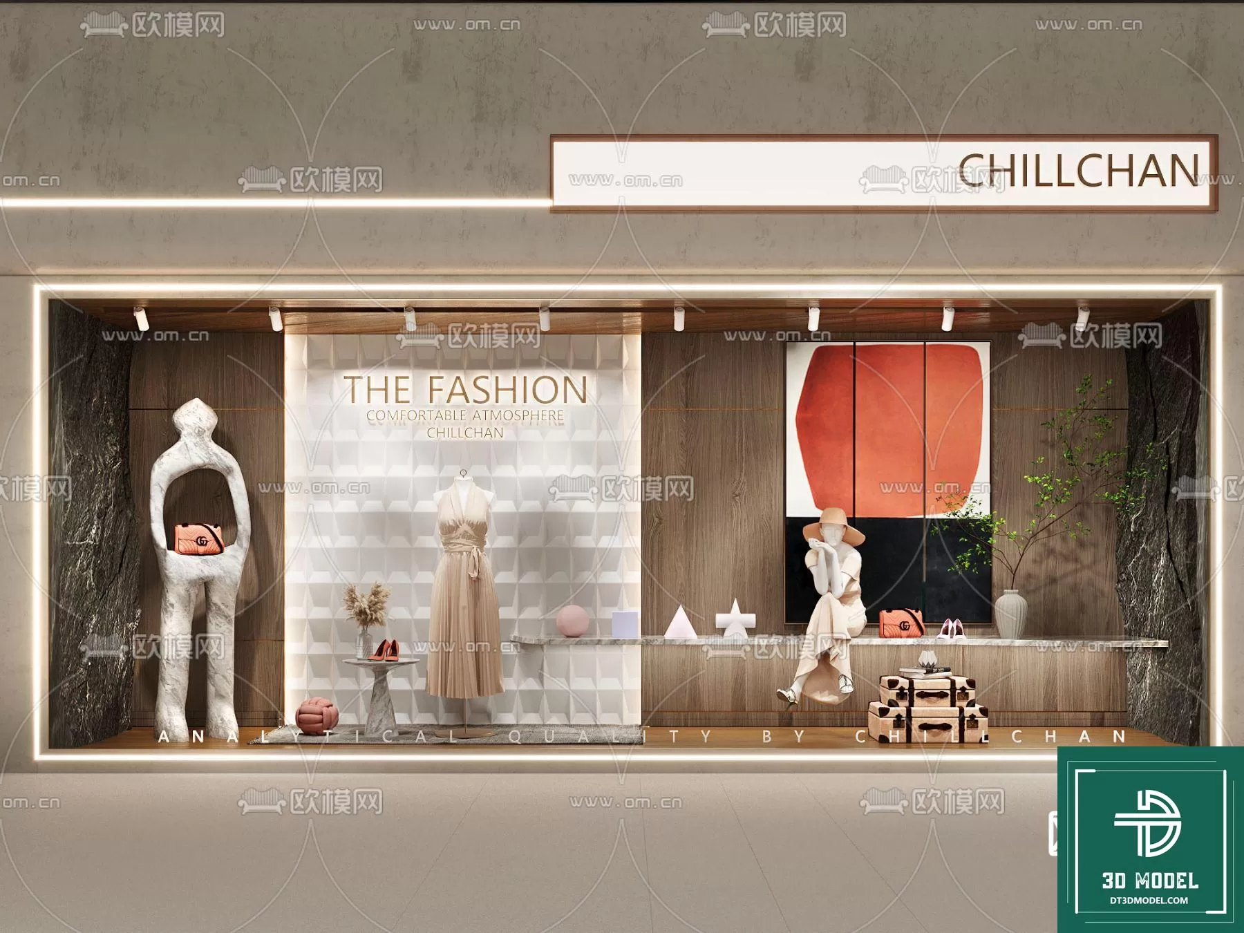 CLOTHES SHOP DECOR – 3D MODELS – 043 – PRO CLOTHES SHOP DECOR – 3D MODELS – 043 – PRO