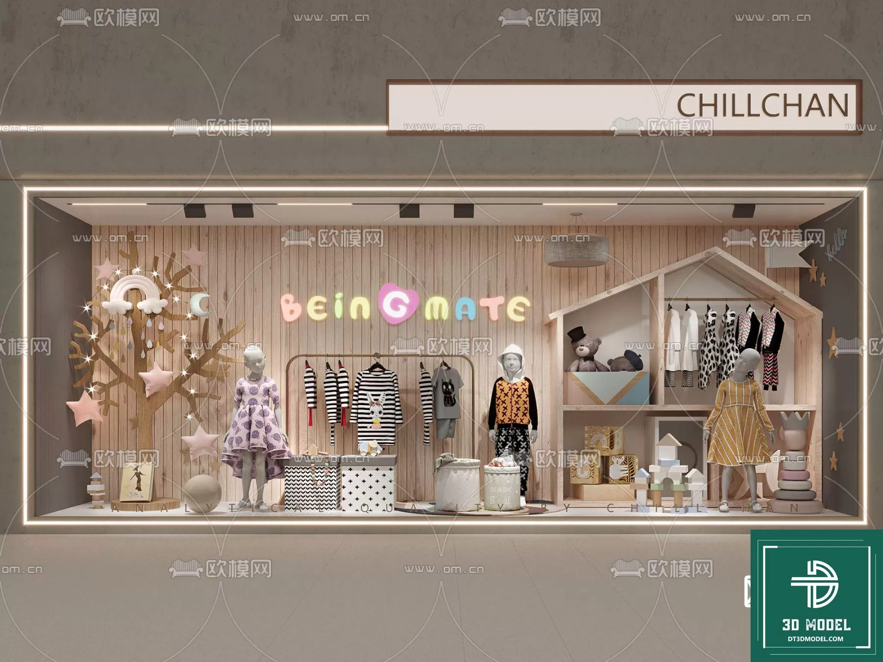 CLOTHES SHOP DECOR – 3D MODELS – 047 – PRO CLOTHES SHOP DECOR – 3D MODELS – 047 – PRO