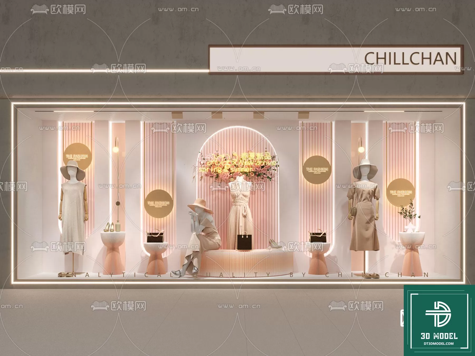 CLOTHES SHOP DECOR – 3D MODELS – 053 – PRO CLOTHES SHOP DECOR – 3D MODELS – 053 – PRO