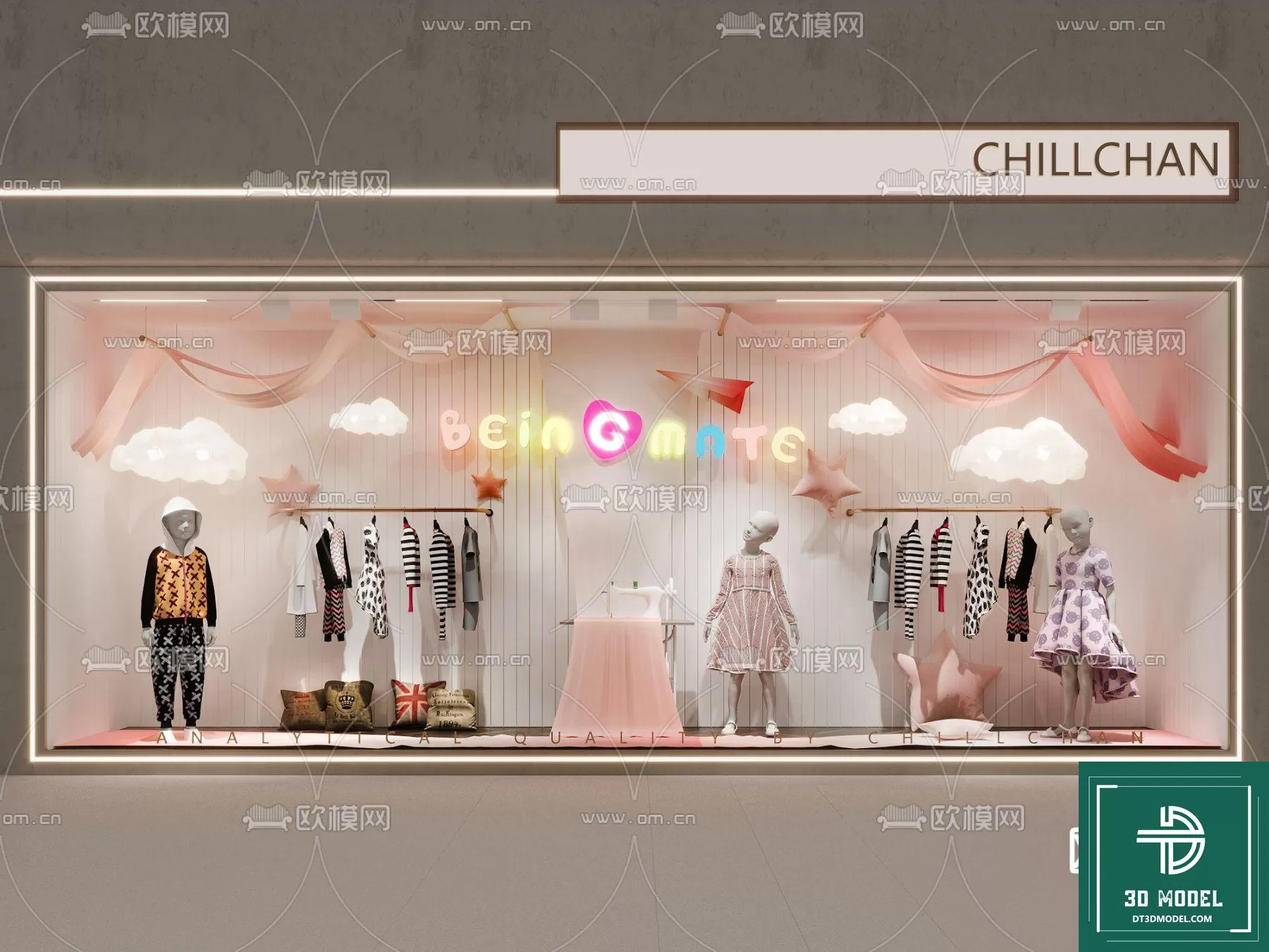 CLOTHES SHOP DECOR – 3D MODELS – 057 – PRO CLOTHES SHOP DECOR – 3D MODELS – 057 – PRO