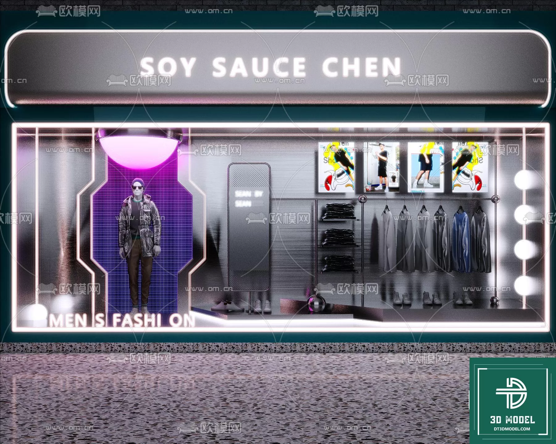 CLOTHES SHOP DECOR – 3D MODELS – 077 – PRO CLOTHES SHOP DECOR – 3D MODELS – 077 – PRO