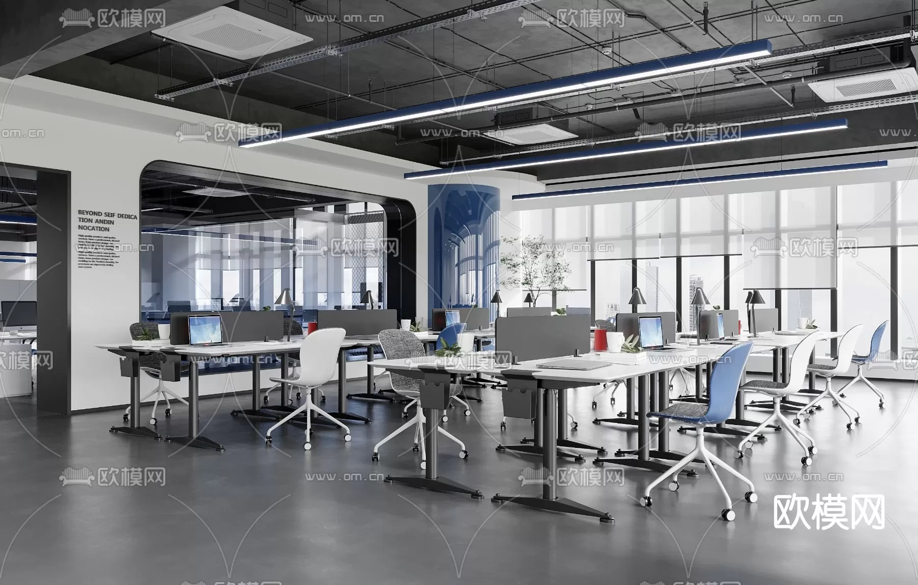 OFFICE SCENES – BLOCKS 3D MODELS – 034 – PRO OFFICE SCENES – BLOCKS 3D MODELS – 034 – PRO