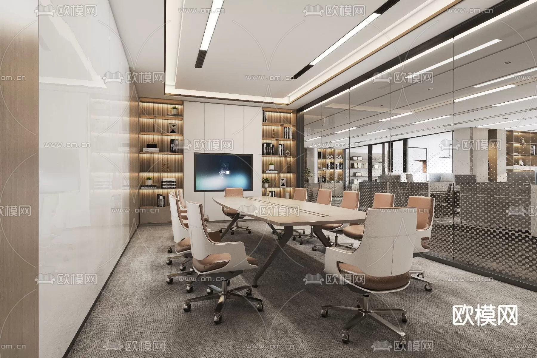 OFFICE SCENES – BLOCKS 3D MODELS – 063 – PRO