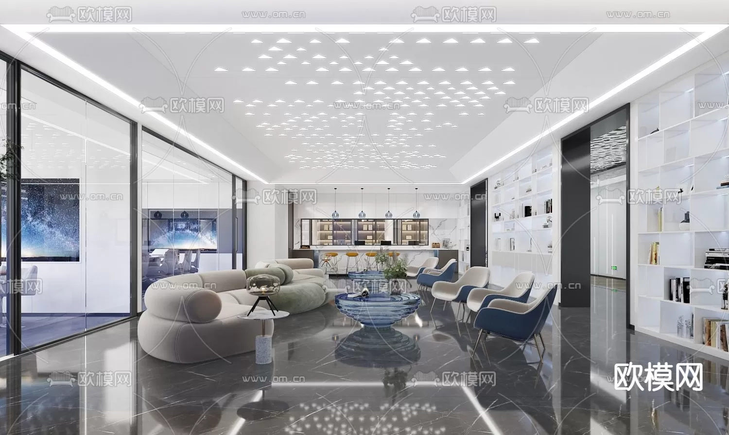 OFFICE SCENES – BLOCKS 3D MODELS – 065 – PRO