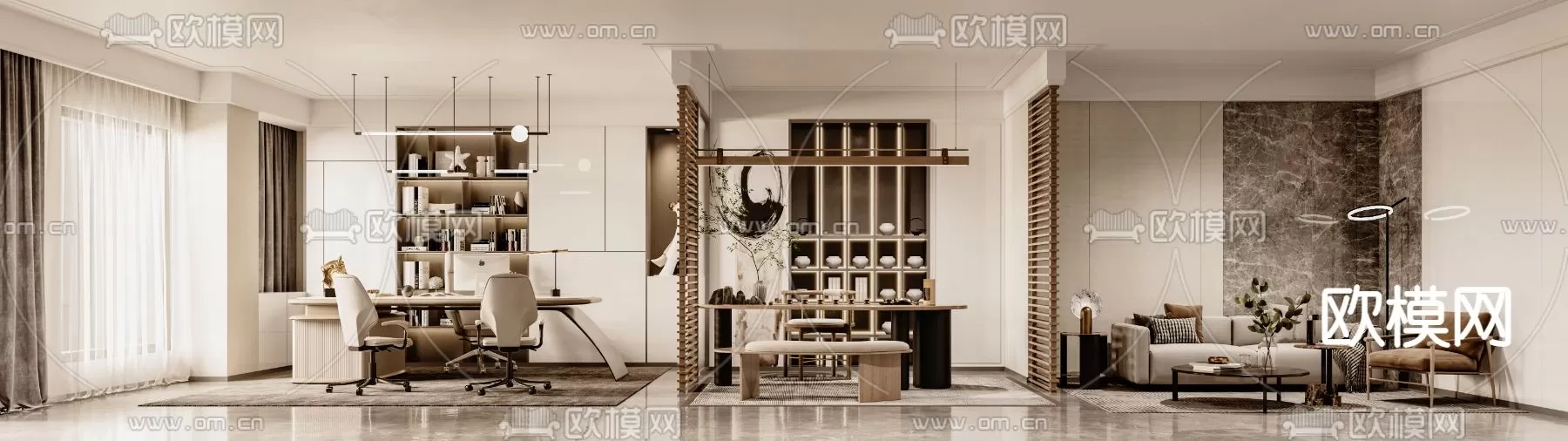 OFFICE SCENES – BLOCKS 3D MODELS – 074 – PRO