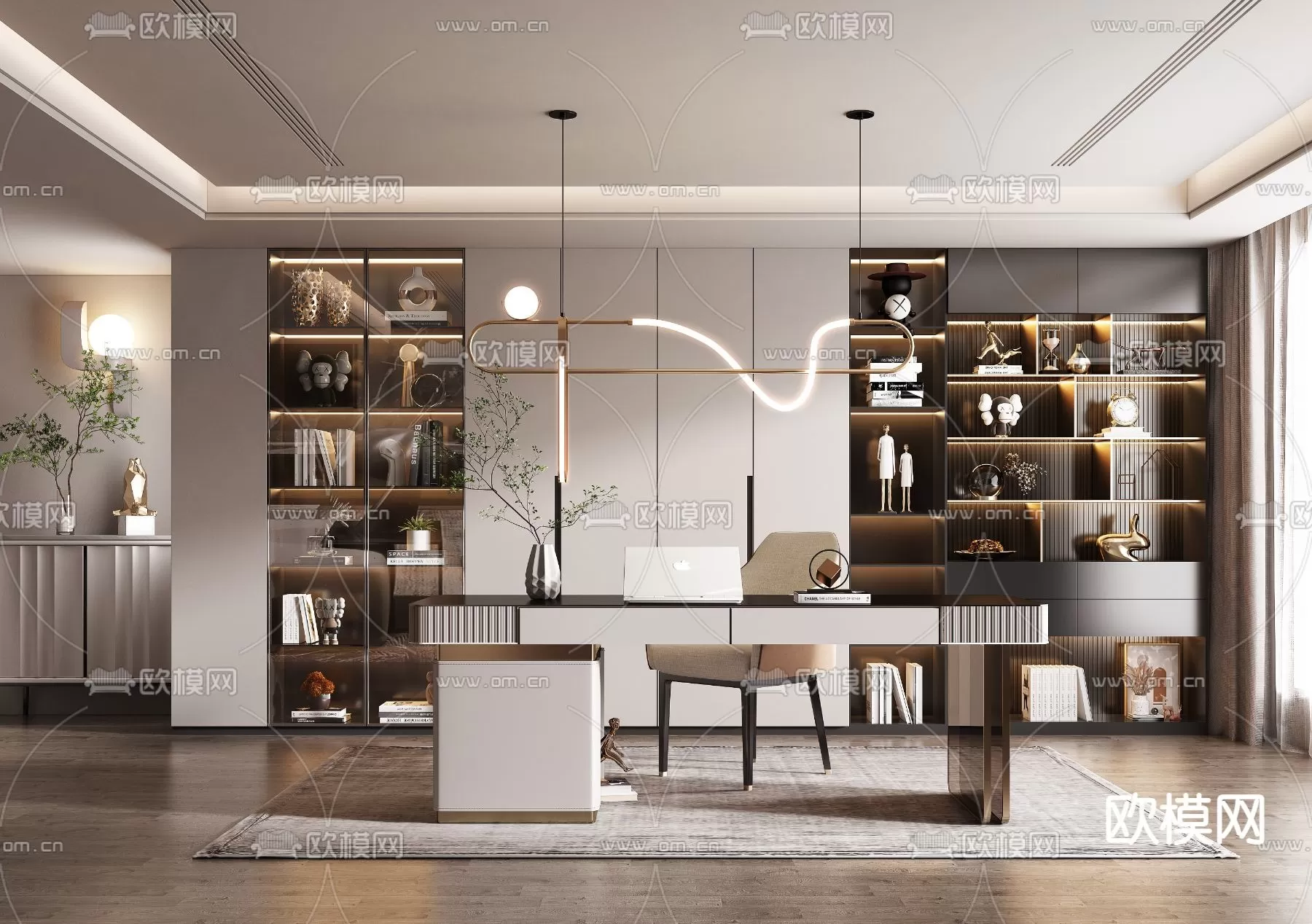 OFFICE SCENES – BLOCKS 3D MODELS – 083 – PRO