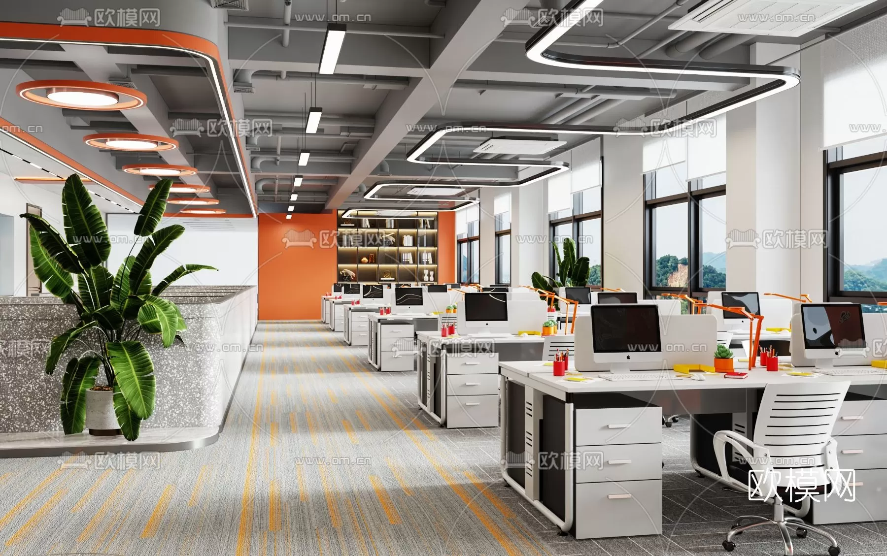 OFFICE SCENES – BLOCKS 3D MODELS – 087 – PRO