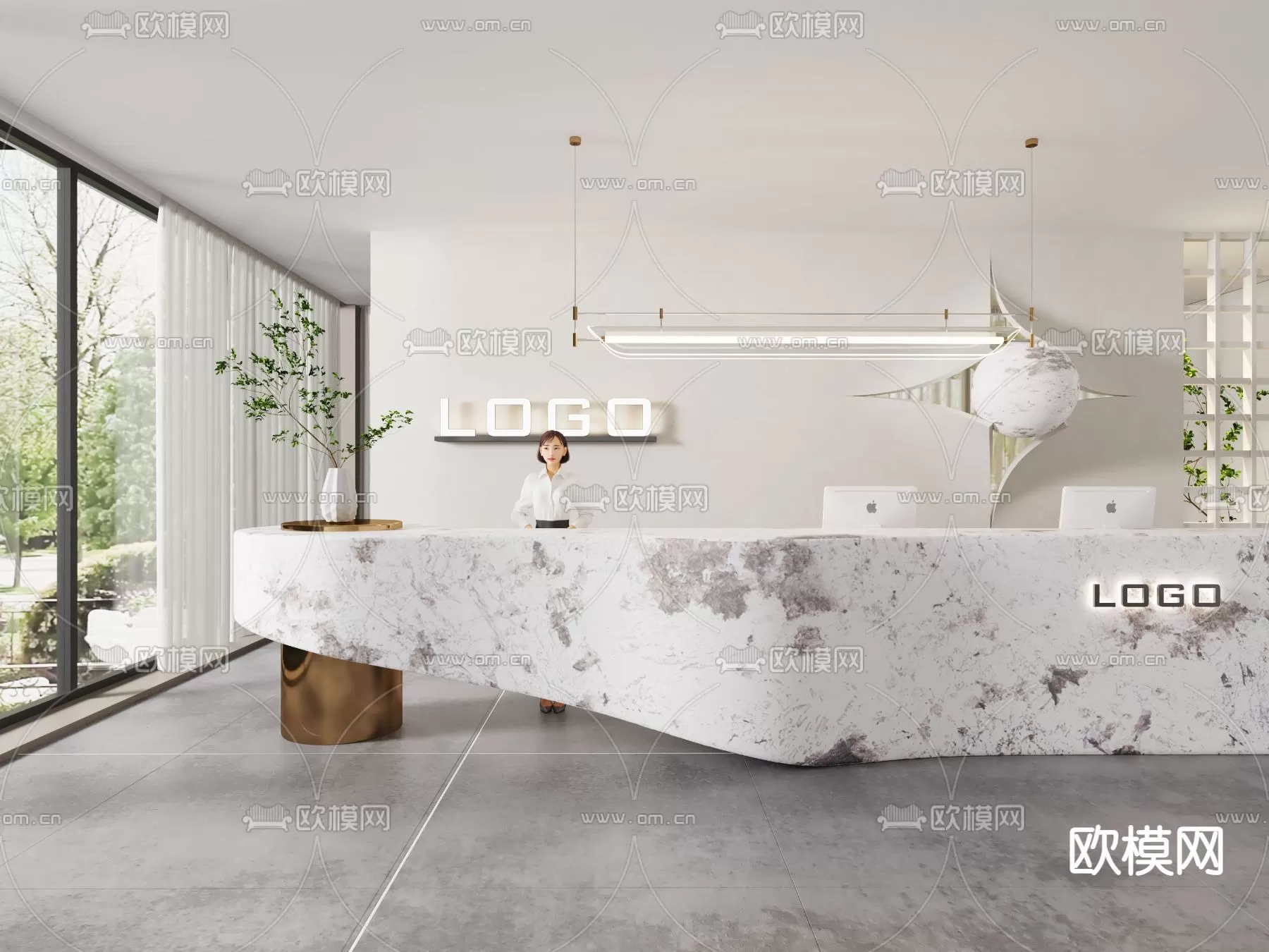 OFFICE SCENES – BLOCKS 3D MODELS – 088 – PRO