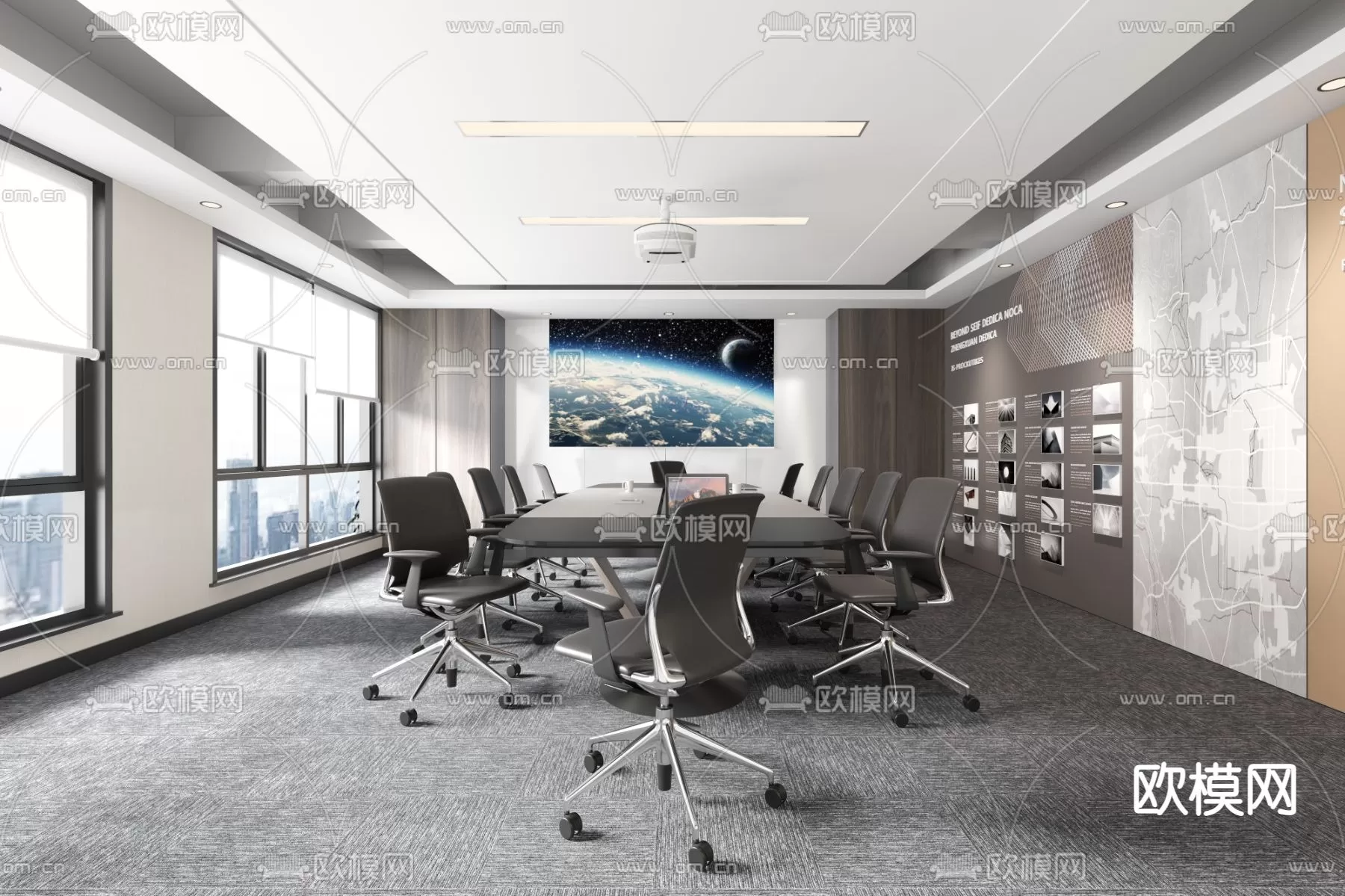 OFFICE SCENES – BLOCKS 3D MODELS – 090 – PRO