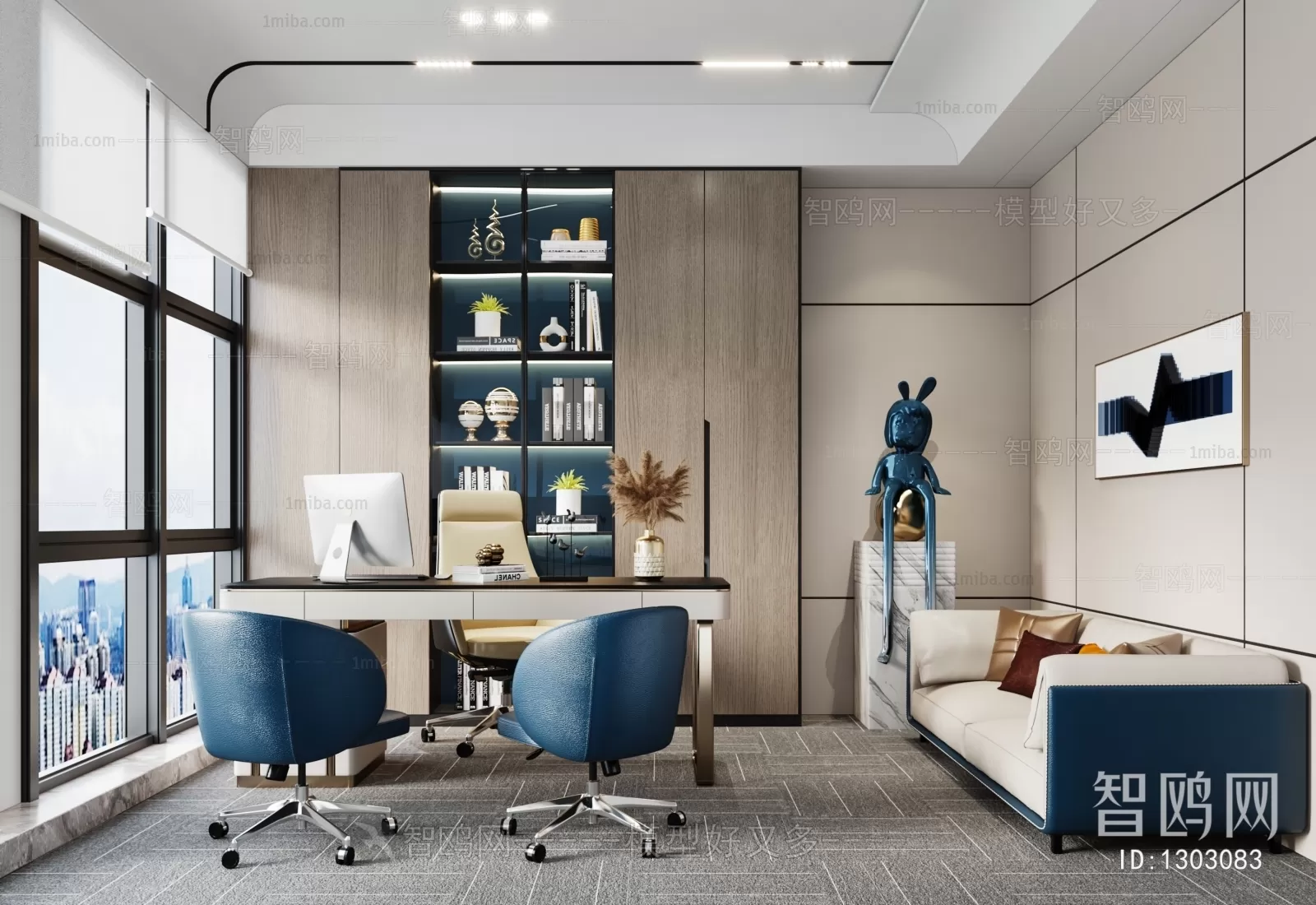 OFFICE SCENES – BLOCKS 3D MODELS – 107 – PRO