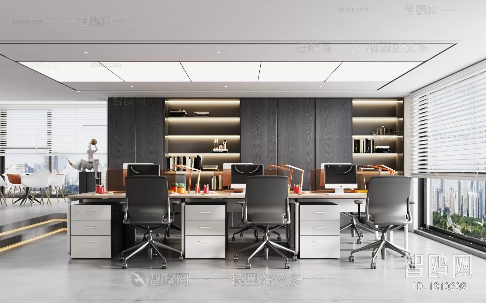 OFFICE SCENES – BLOCKS 3D MODELS – 108 – PRO