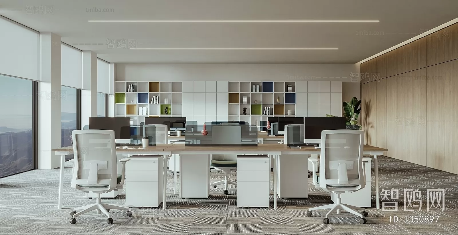 OFFICE SCENES – BLOCKS 3D MODELS – 110 – PRO