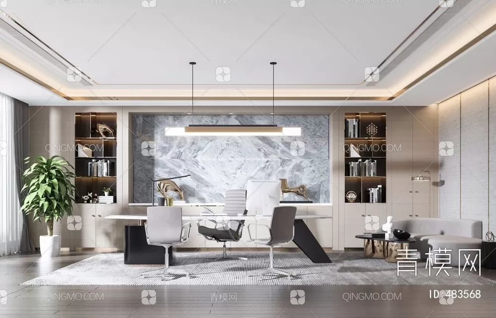 OFFICE SCENES – BLOCKS 3D MODELS – 128 – PRO