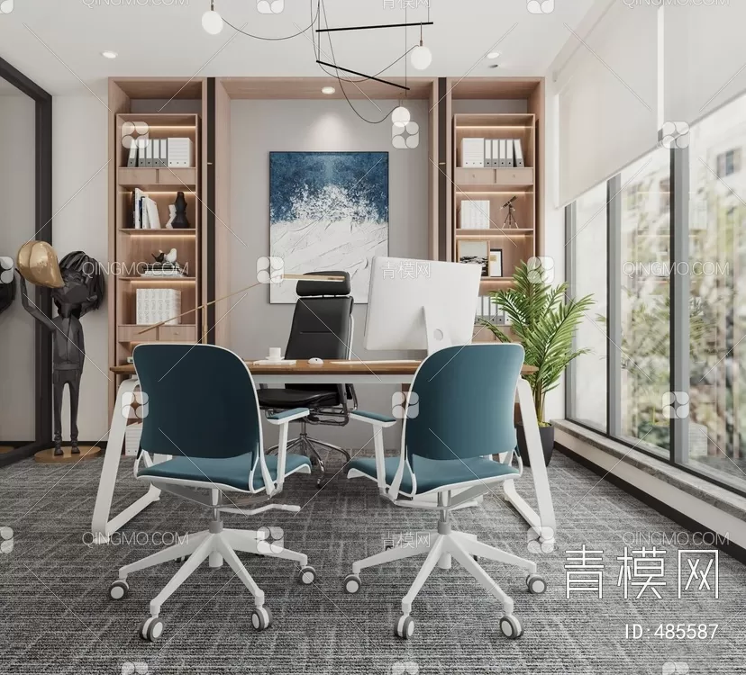 OFFICE SCENES – BLOCKS 3D MODELS – 130 – PRO