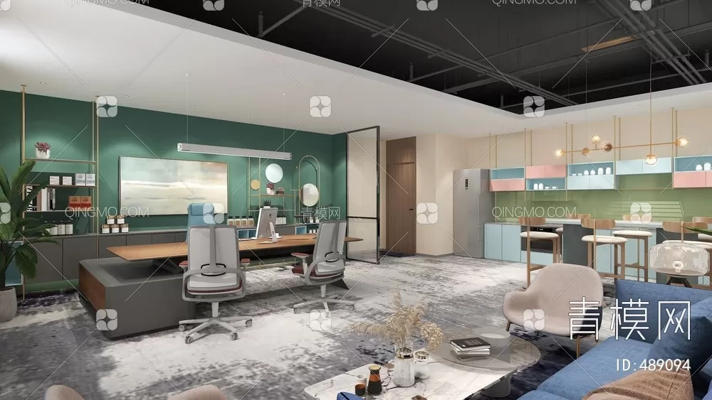 OFFICE SCENES – BLOCKS 3D MODELS – 140 – PRO