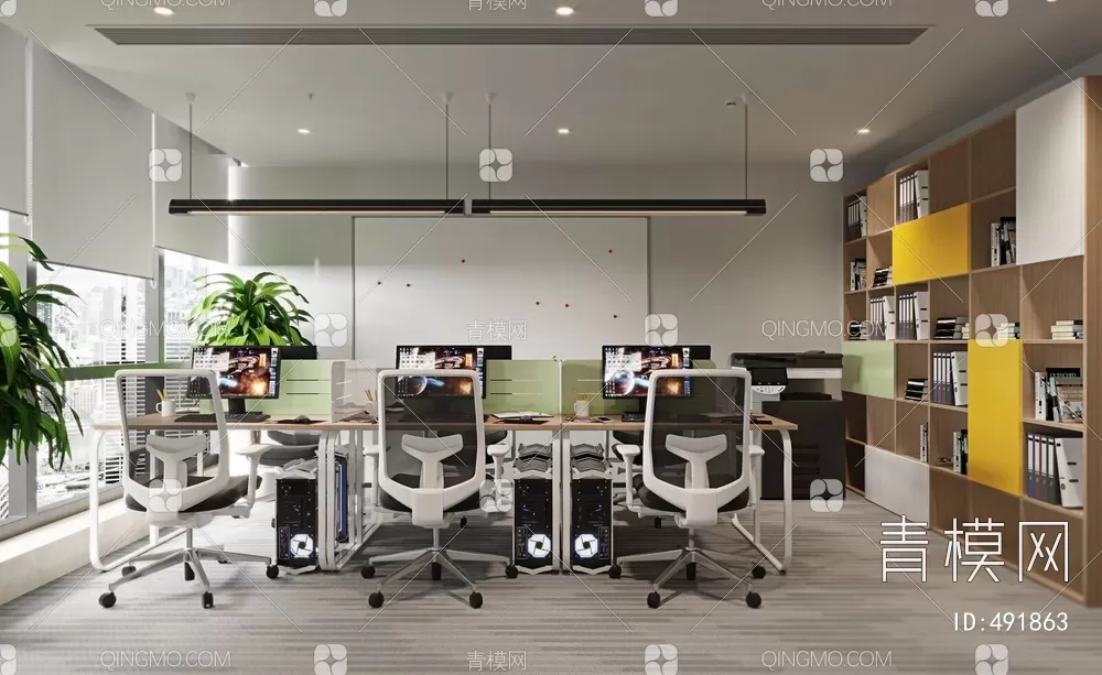 OFFICE SCENES – BLOCKS 3D MODELS – 142 – PRO