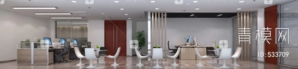 OFFICE SCENES – BLOCKS 3D MODELS – 156 – PRO