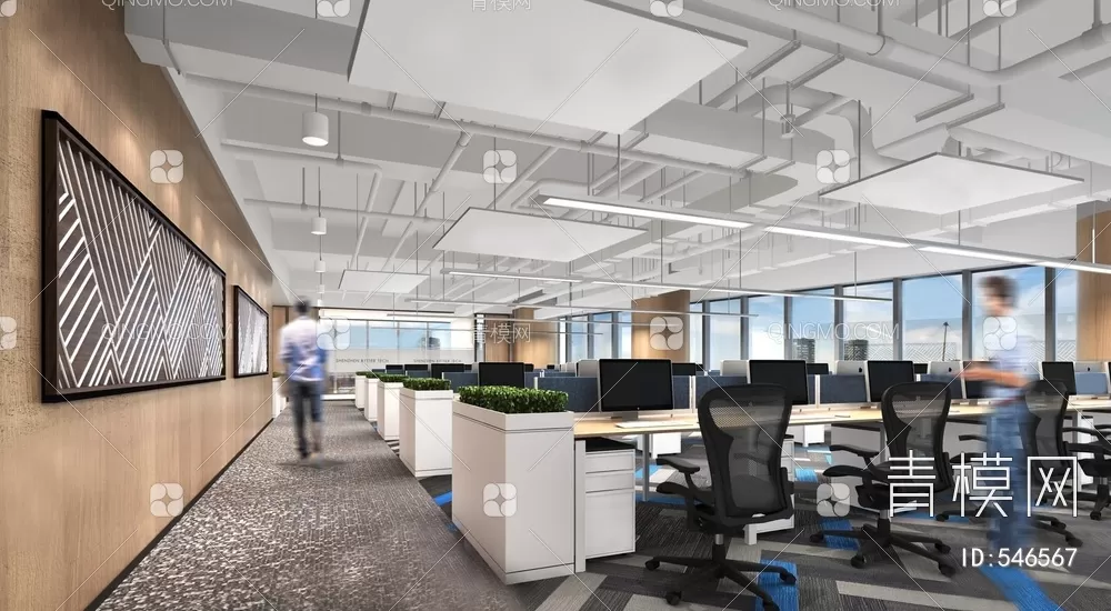 OFFICE SCENES – BLOCKS 3D MODELS – 163 – PRO