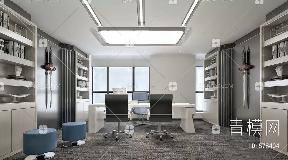 OFFICE SCENES – BLOCKS 3D MODELS – 197 – PRO