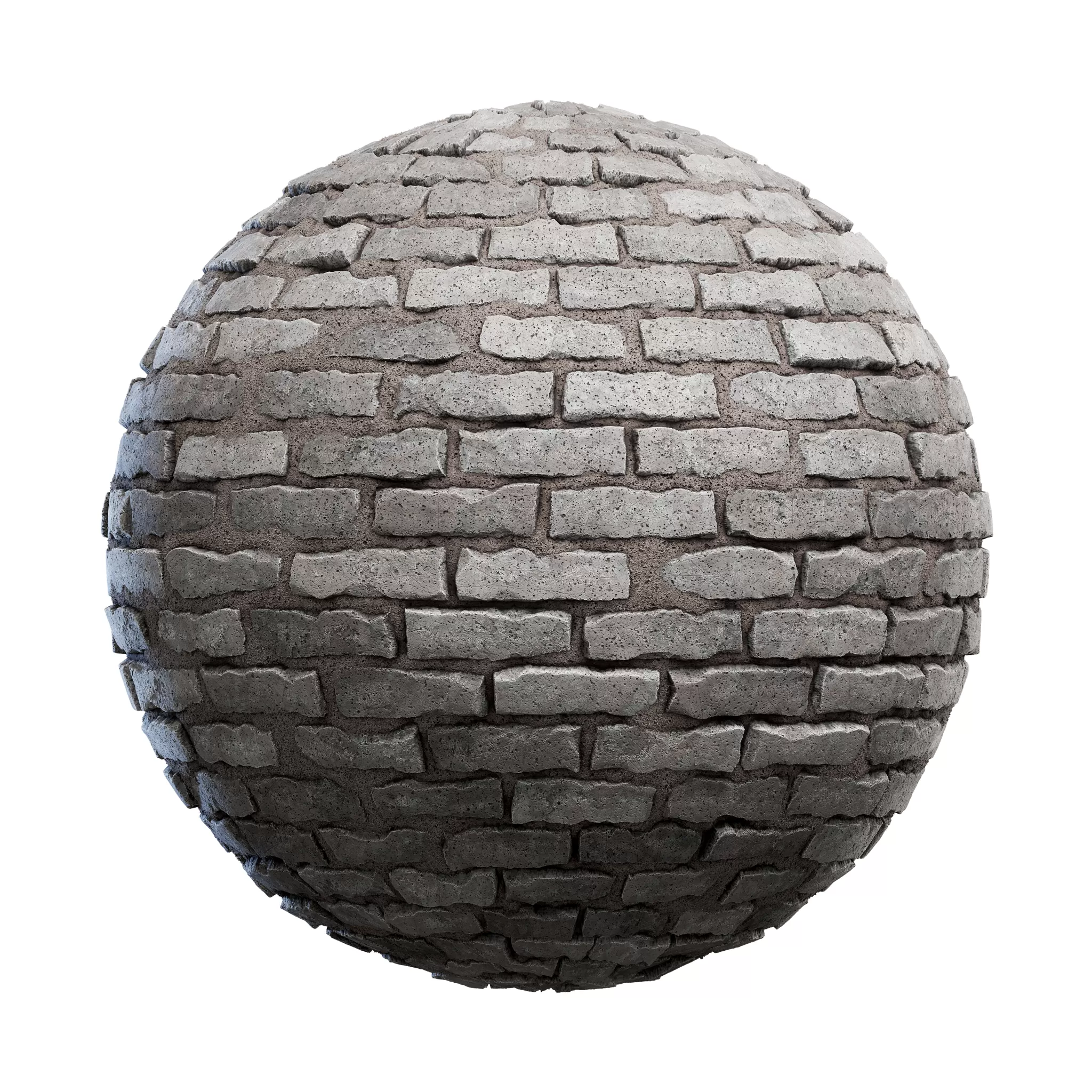 Blocks Exterior Brick Walls PBR Textures – 4K – 8K – rough_grey_brick_wall_45_86