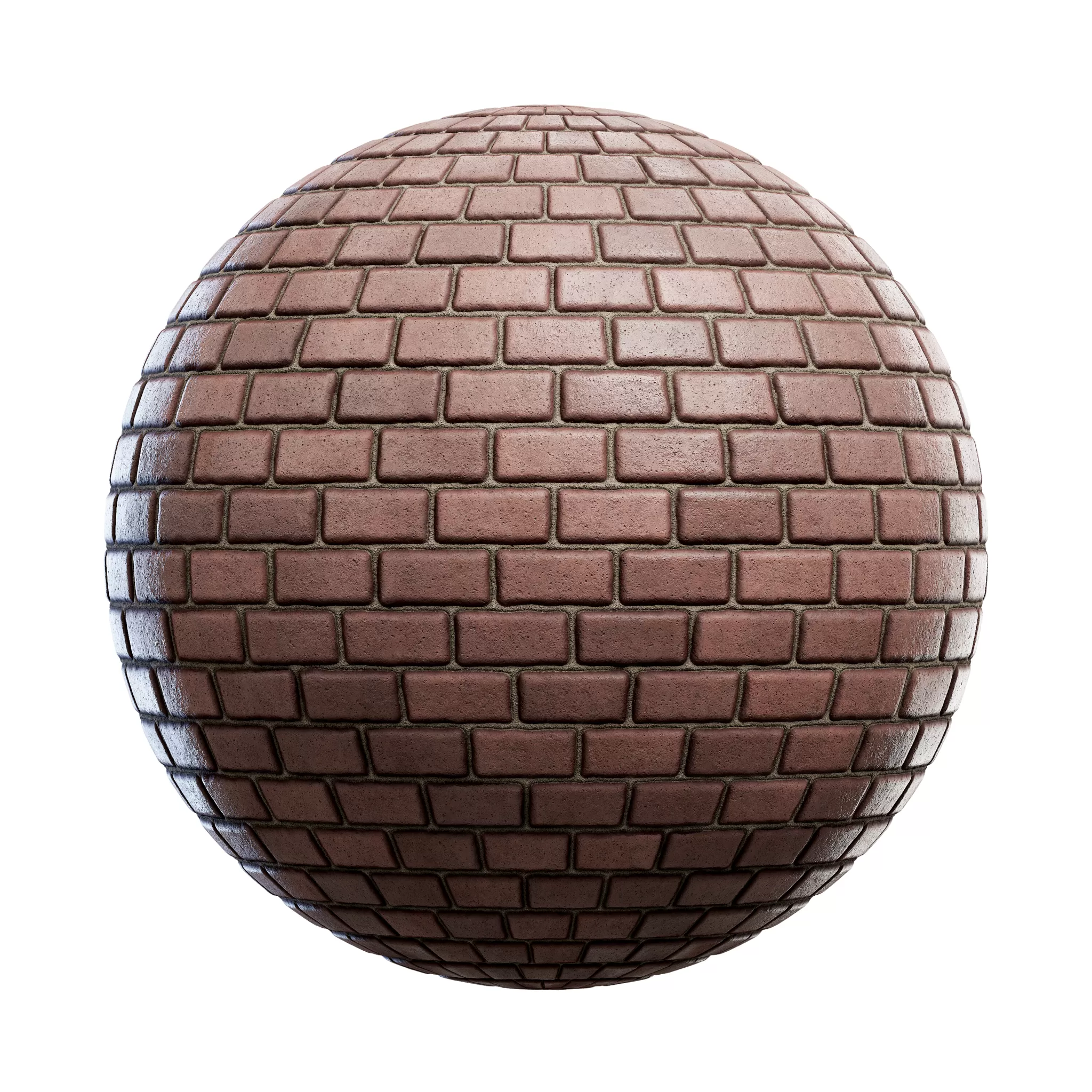 Blocks Exterior Brick Walls PBR Textures – 4K – 8K – rounded_brown_brick_wall_45_13