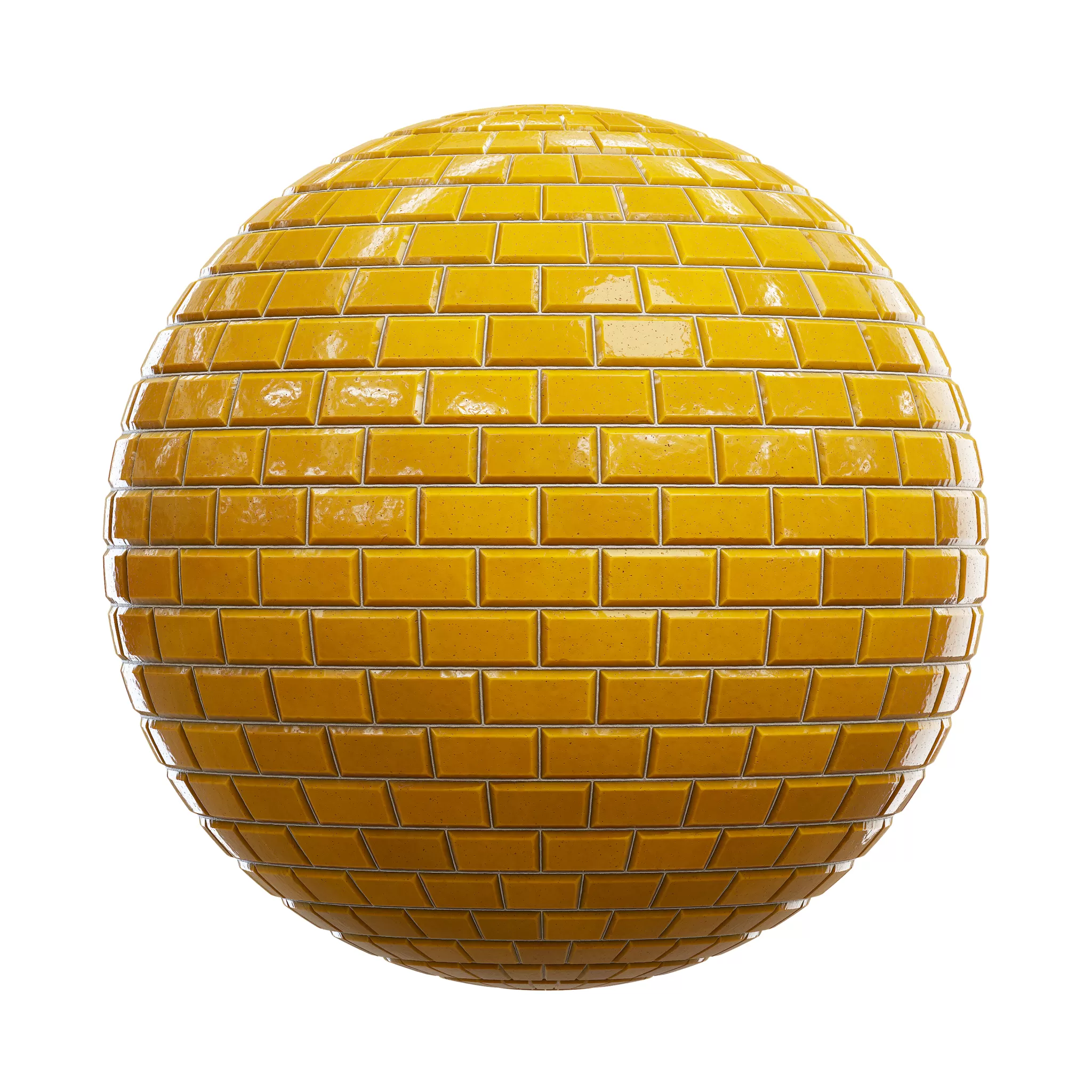 Blocks Exterior Brick Walls PBR Textures – 4K – 8K – shiny_yellow_brick_wall_45_46