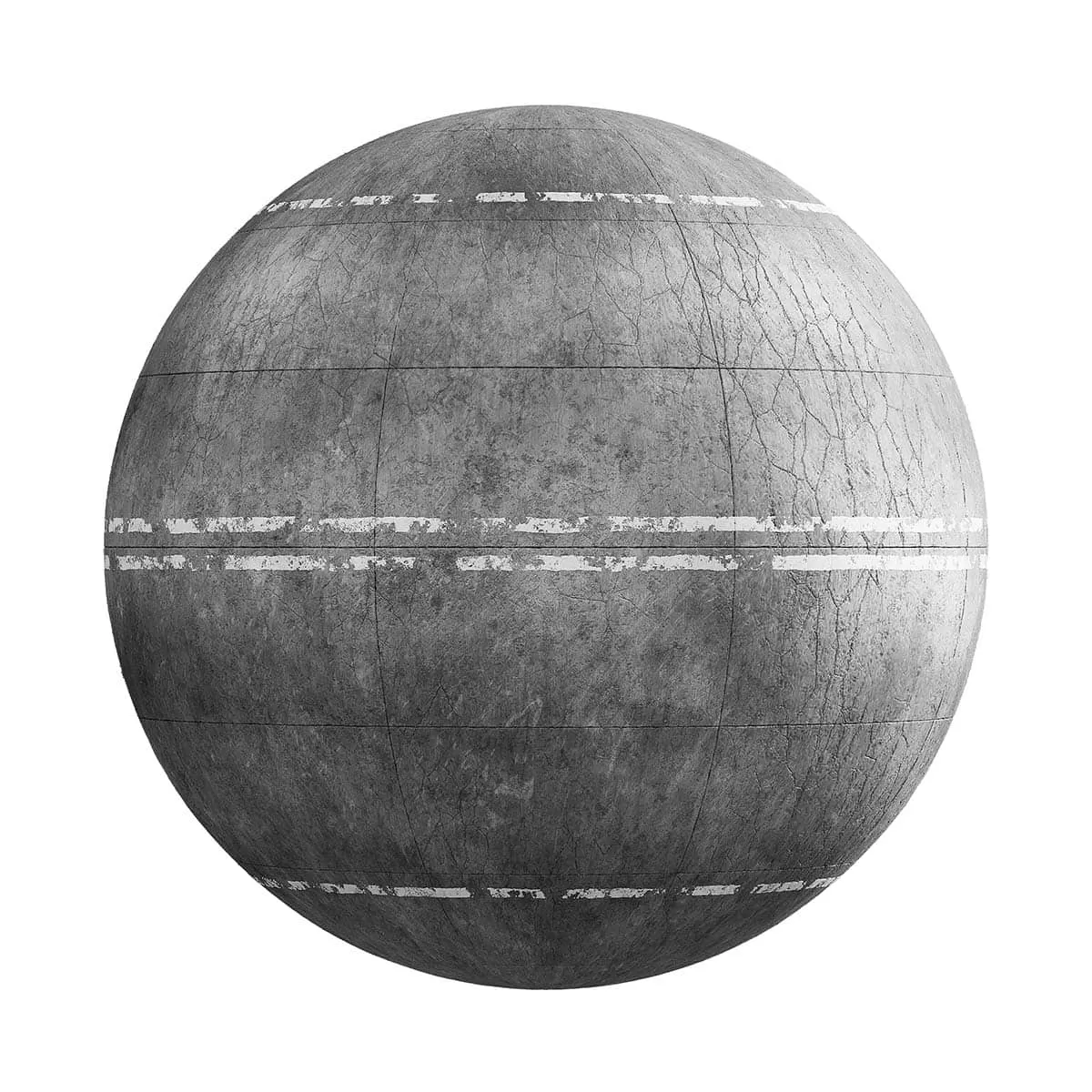 PBR Textures Volume 24 – Roads & Tracks – 4K – 8K – concrete_road_with_lanes_24_39