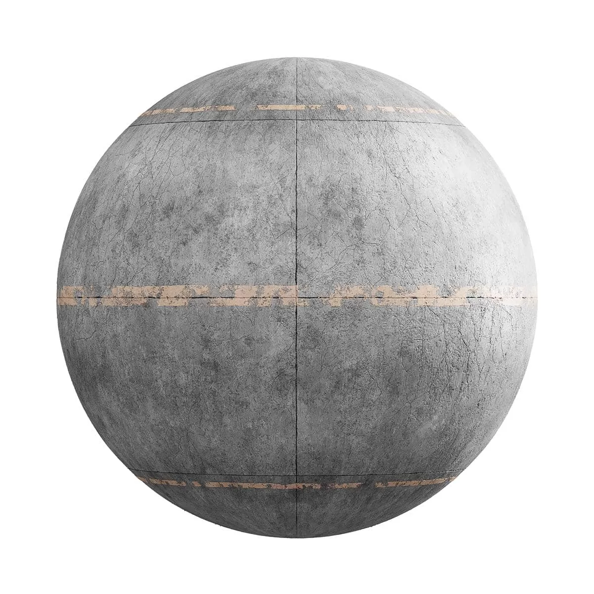 PBR Textures Volume 24 – Roads & Tracks – 4K – 8K – concrete_road_with_lanes_24_40