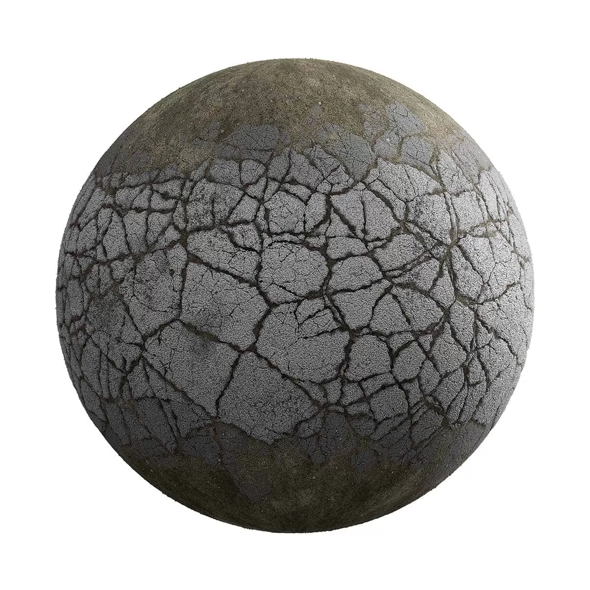 PBR Textures Volume 24 – Roads & Tracks – 4K – 8K – damaged_road_with_roadside_24_15