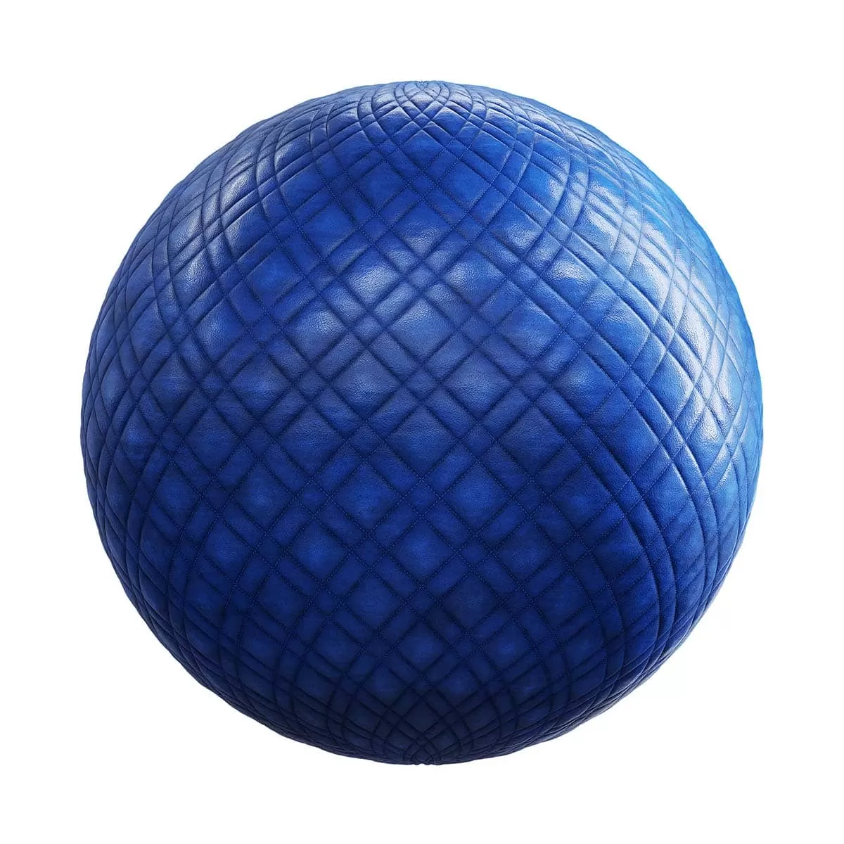 PBR Textures Volume 27 – Fabrics – 4K – 8K – quilted_blue_leather_26_99