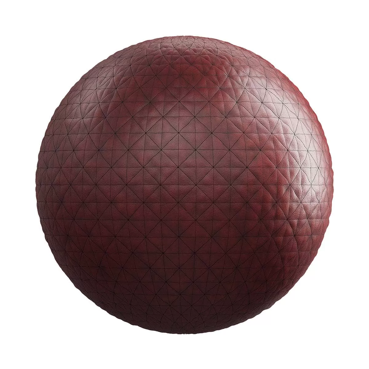 PBR Textures Volume 27 – Fabrics – 4K – 8K – quilted_red_leather_26_86
