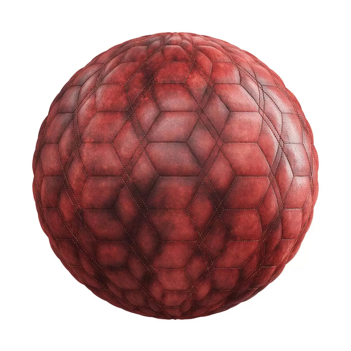 PBR Textures Volume 27 – Fabrics – 4K – 8K – quilted_red_leather_26_89