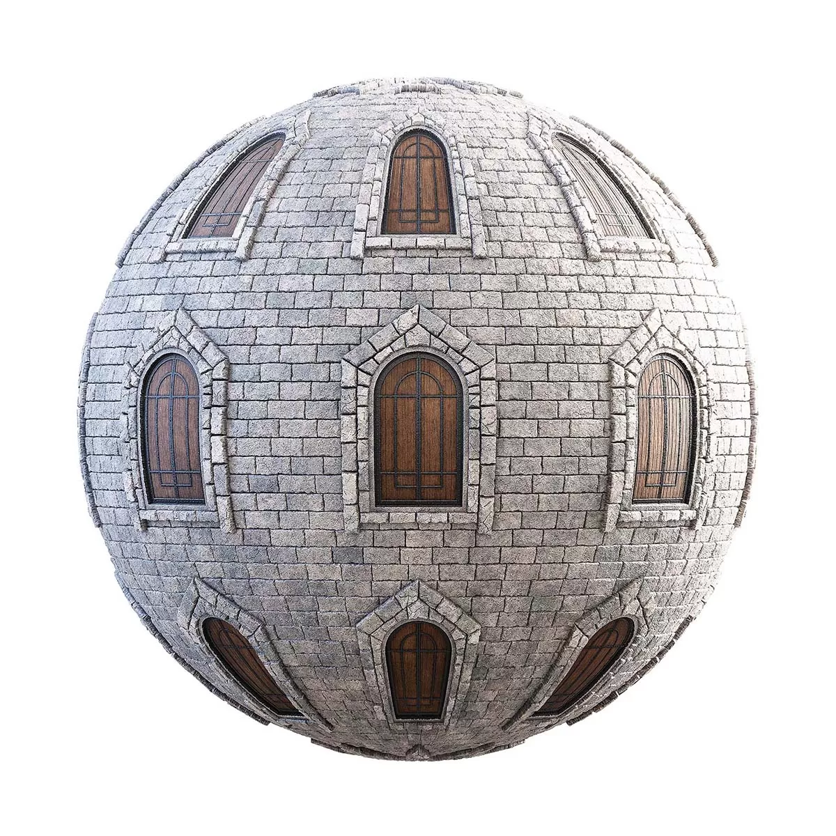 PBR Textures Volume 29 – Medieval – 4K – 8K – castle_wall_with_doors_29_69