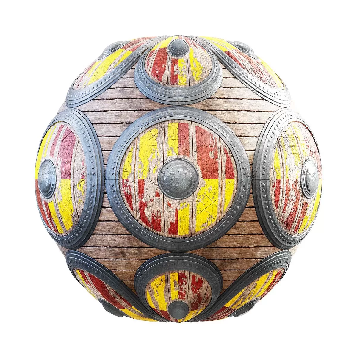 PBR Textures Volume 29 – Medieval – 4K – 8K – round_shield_29_86