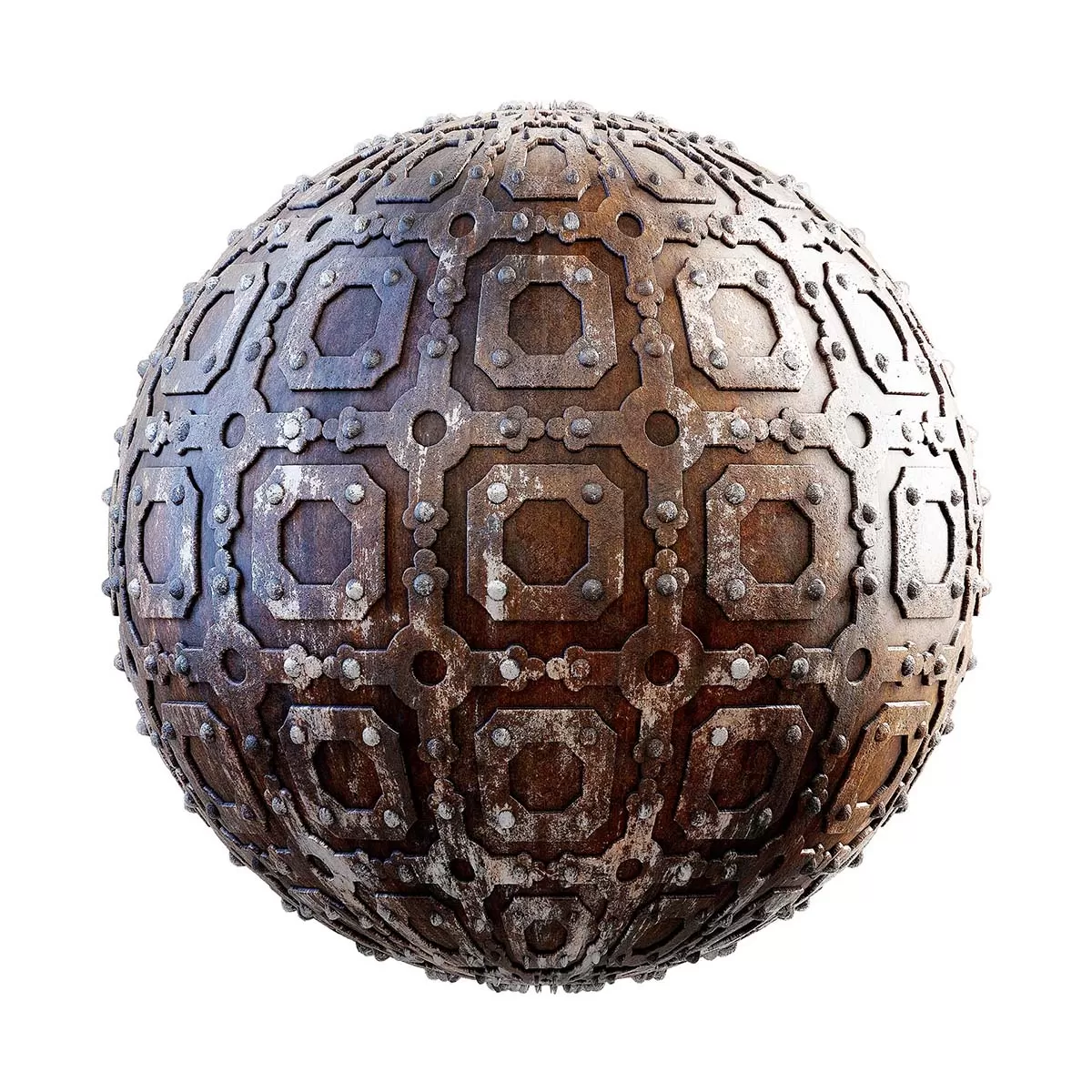 PBR Textures Volume 29 – Medieval – 4K – 8K – rusty_metal_gate_29_28