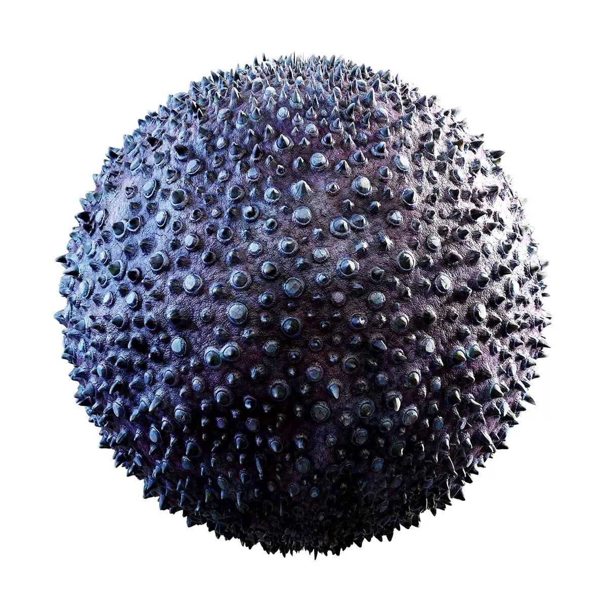 PBR Textures Volume 31 – Organic – 4K – 8K – purple_creature_skin_with_spikes_32_37