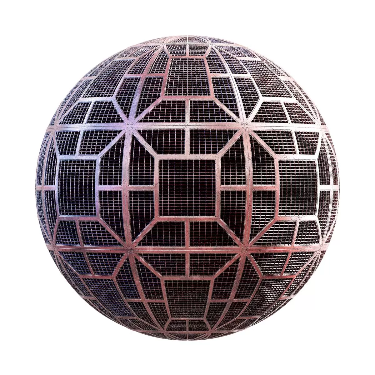PBR Textures Volume 32 – Sci-Fi – 4K – 8K – red_metal_floor_grate_28_08