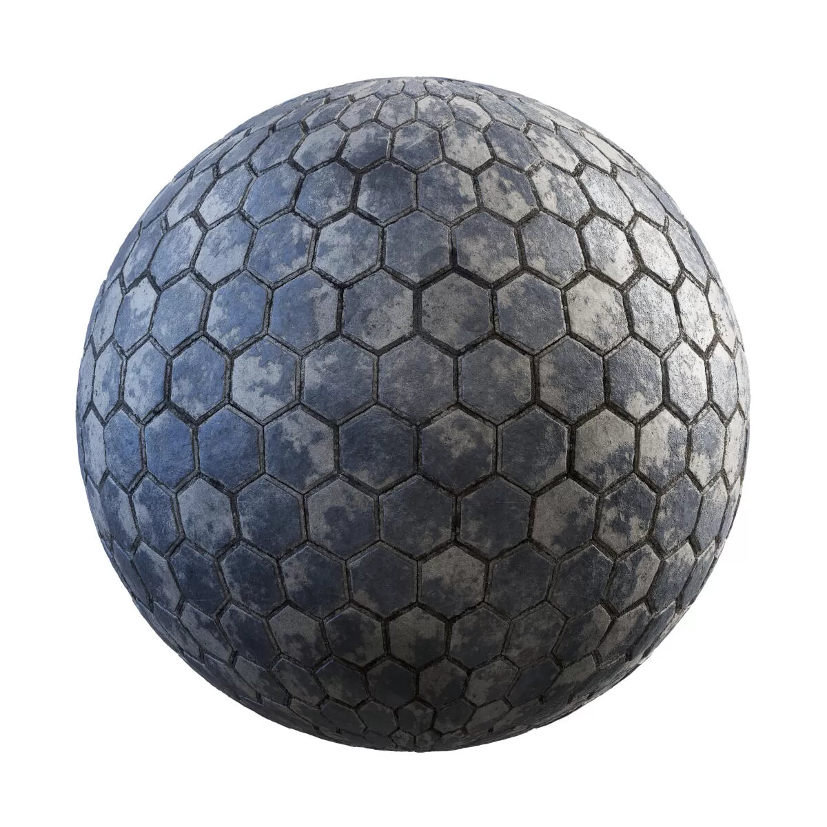 PBR Textures Volume 34 – Pavements – 4K – painted_hexagon_concrete_pavement_36_99