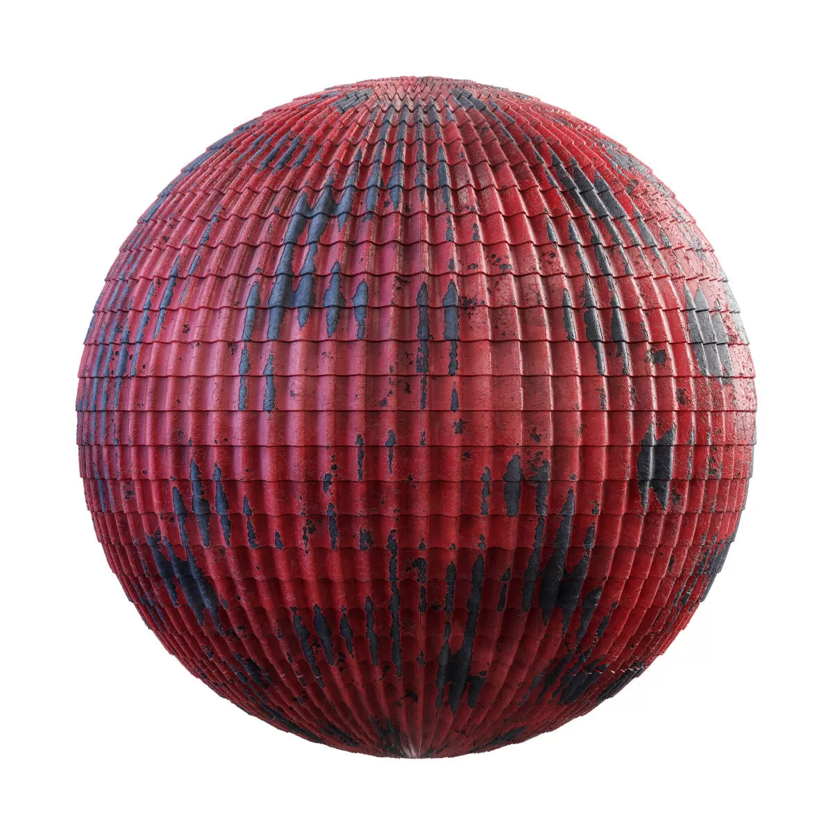 PBR Textures Volume 35 – Roofs – 4K – flaked_red_steel_tile_roof_35_33