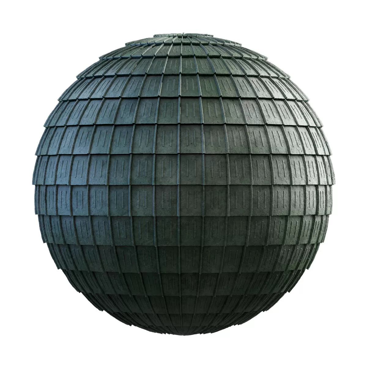PBR Textures Volume 35 – Roofs – 4K – green_ceramic_roof_35_03