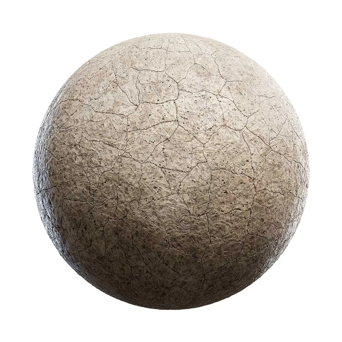 PBR Textures Volume 41 – Clay – 4K – 8K – cracked_beige_clay_ground_44_45
