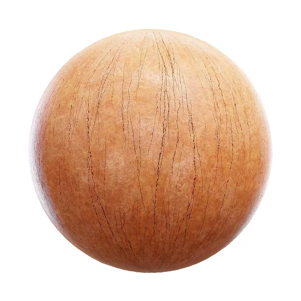 PBR Textures Volume 41 – Clay – 4K – 8K – cracked_orange_clay_44_35