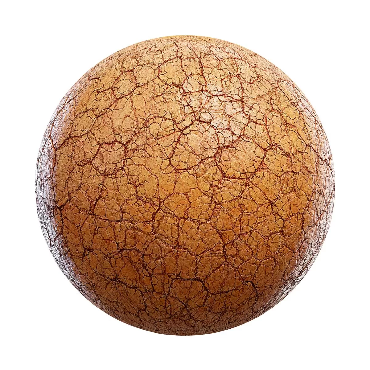 PBR Textures Volume 41 – Clay – 4K – 8K – cracked_orange_clay_ground_44_95