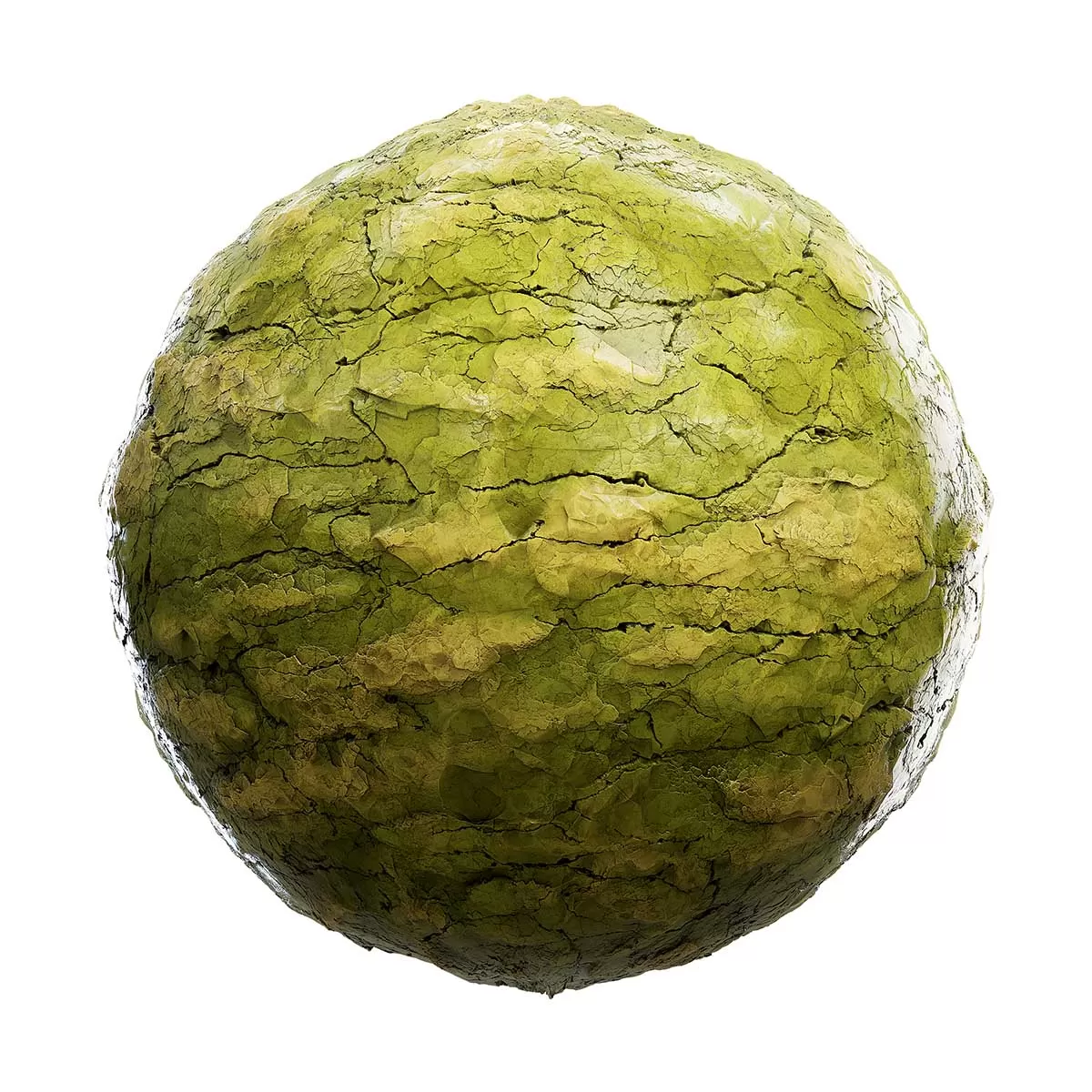 PBR Textures Volume 41 – Clay – 4K – 8K – cracked_rough_green_clay_44_53
