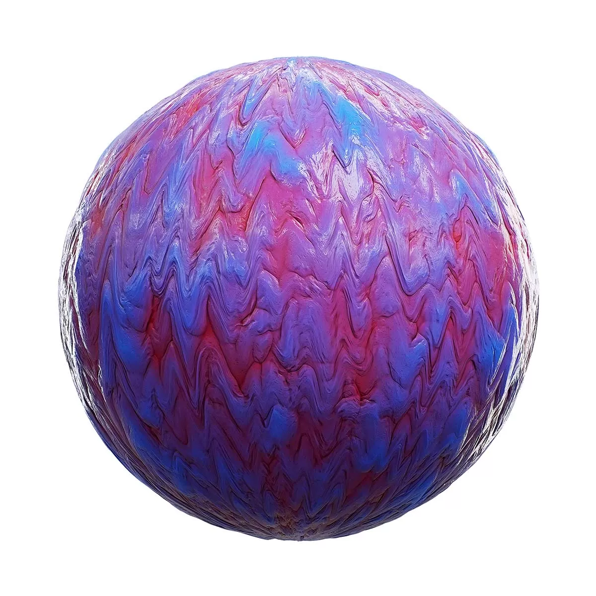 PBR Textures Volume 41 – Clay – 4K – 8K – dripping_blue_and_red_clay_44_92