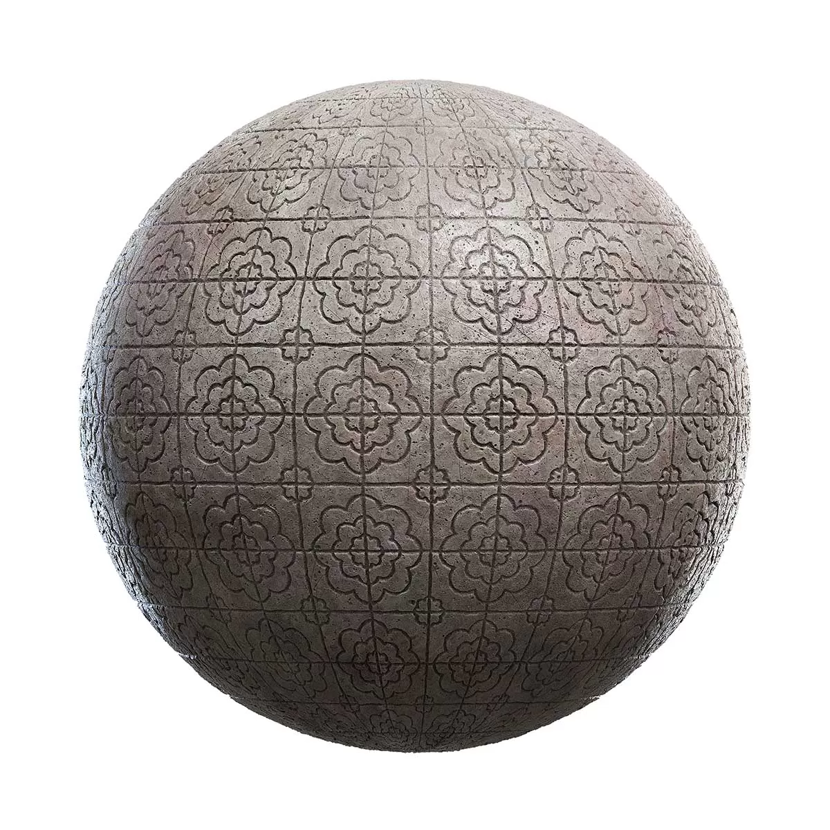 PBR Textures Volume 41 – Clay – 4K – 8K – patterned_grey_clay_44_82