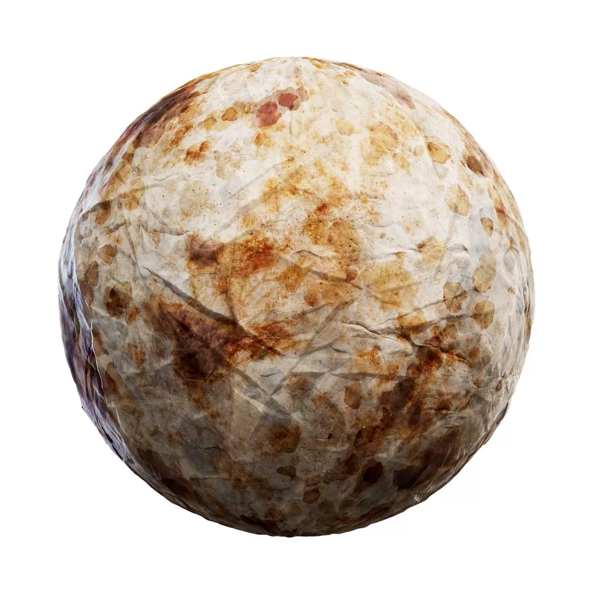 PBR Textures Volume 43 – Paper – 4K – 8K – crumpled_stained_old_paper_42_84