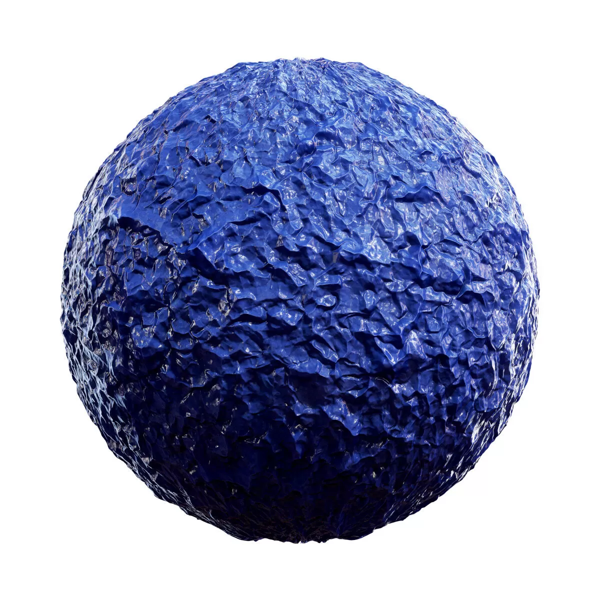 PBR Textures Volume 44 – Plastic – 4K – 8K – wrinkled_blue_foil_41_04
